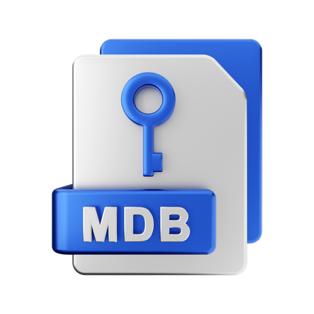 MDB File  3D Illustration