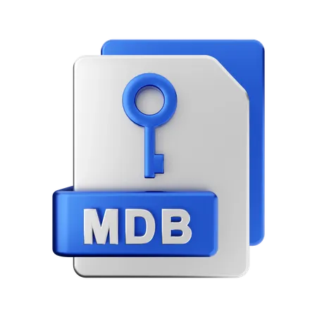 MDB File  3D Illustration