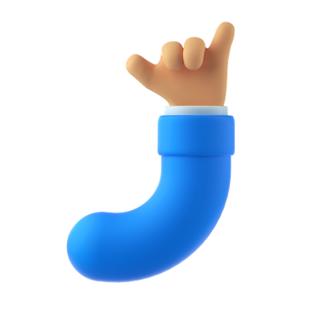 Me chame de gesto com a mão  3D Icon