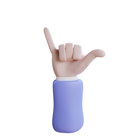 Me chame de gesto com a mão  3D Icon