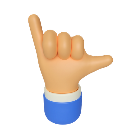 Me chame de gesto com a mão  3D Icon