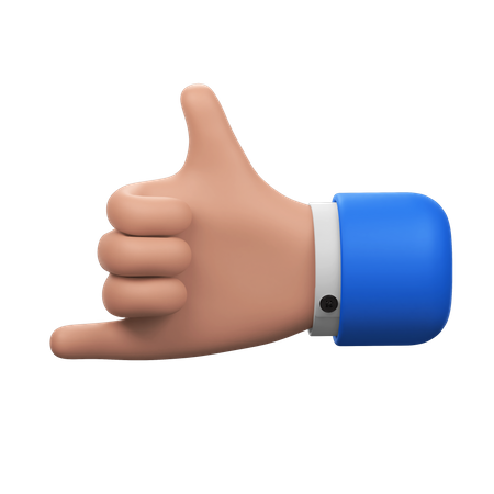 Me chame de gesto com a mão  3D Icon