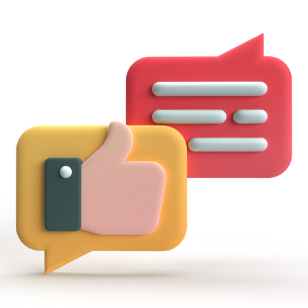 Me gusta comentar  3D Icon