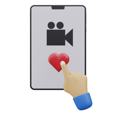 Me gusta el vídeo  3D Icon