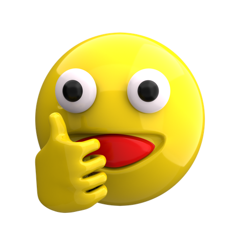 Como emoji  3D Icon