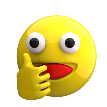 Como emoji  3D Icon