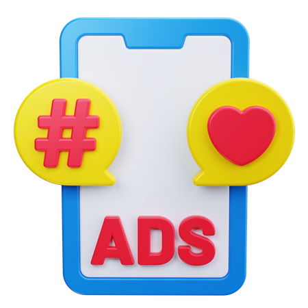Me gusta en las redes sociales  3D Icon