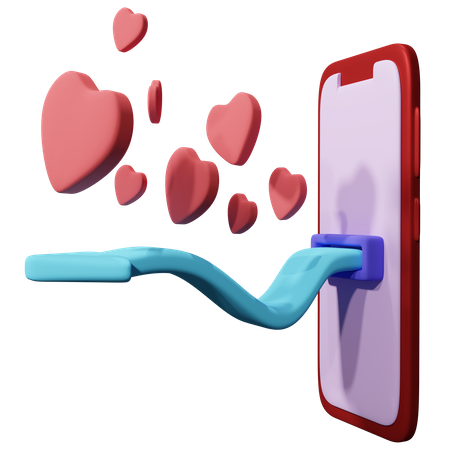 Me gusta en las redes sociales  3D Icon