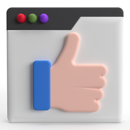 Me gusta la pagina  3D Icon