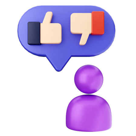 Me gusta No me gusta SEO  3D Icon