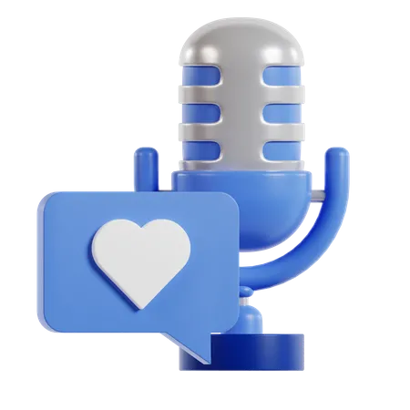 Como podcast  3D Icon