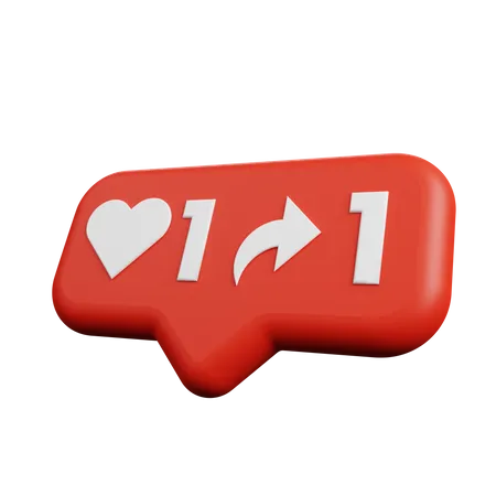 Gustar Y Compartir  3D Logo