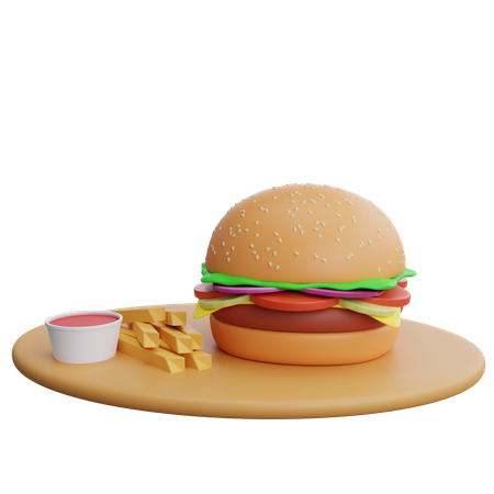 Meal  3D Icon