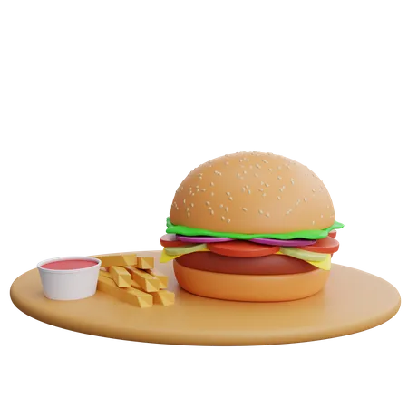 Meal  3D Icon