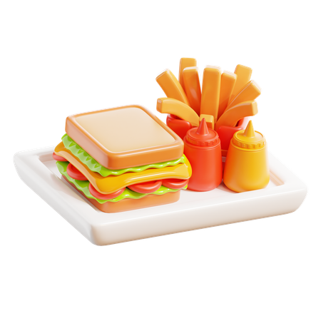 Meal  3D Icon