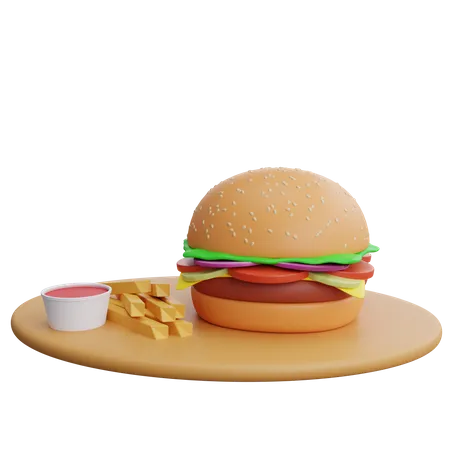 Meal 3D Icon
