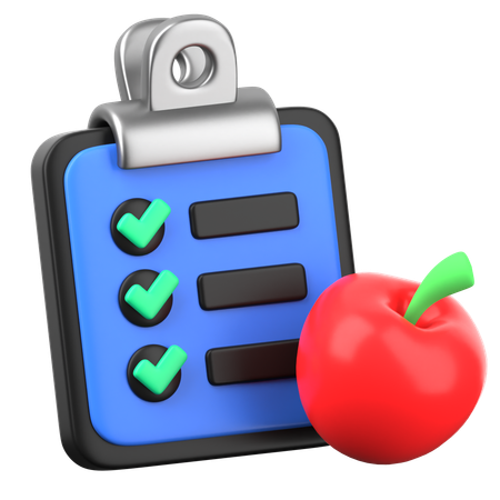 食事プラン  3D Icon