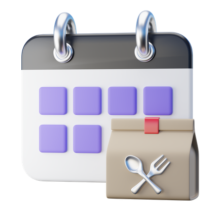 식사 구독  3D Icon