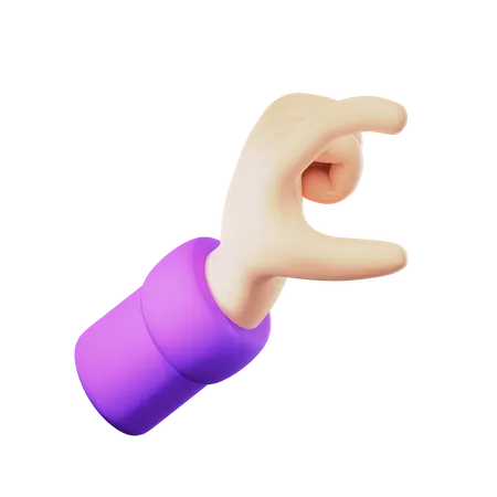Measure Hand Gesture  3D Icon