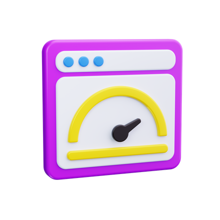 Measure performance  3D Icon