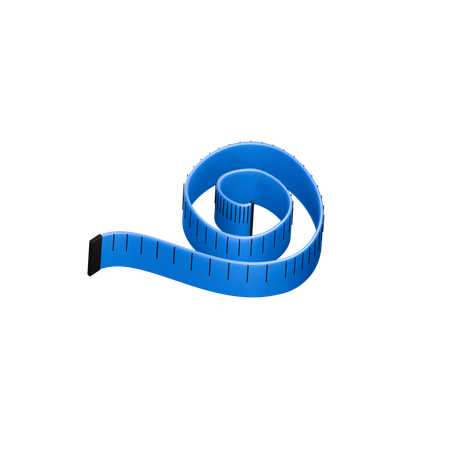 줄자를 측정하다  3D Icon