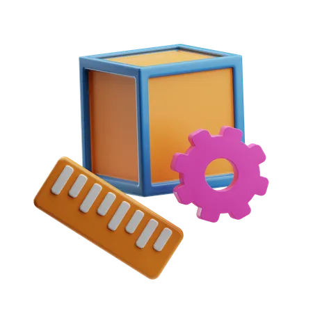 측정  3D Icon