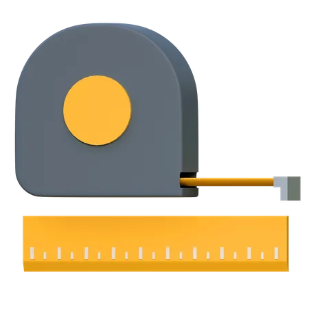 Measuring Tape Labor Day Icon 3 D Illustration 3D Icon