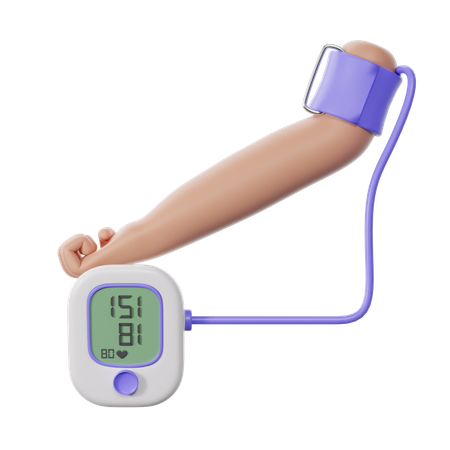 Measuring Blood Pressure  3D Icon