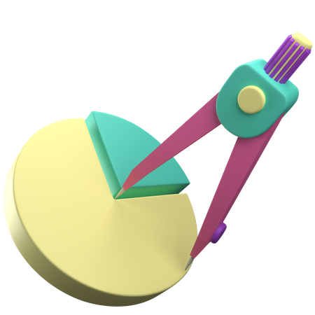 Measuring Circle Sector  3D Icon