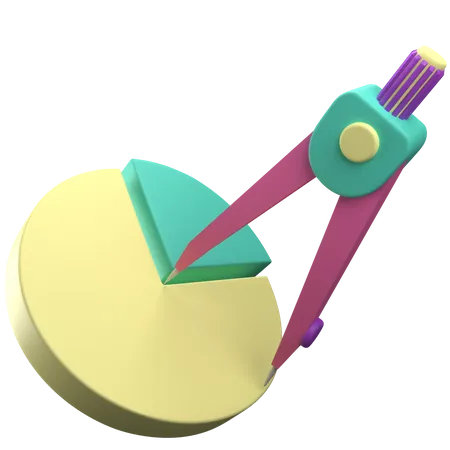 Measuring Circle Sector  3D Icon