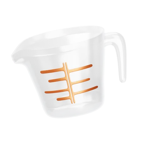 3 D Illustration Measuring Cup 3D Icon