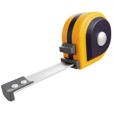 3 D Measuring Tape With Isolated Background 3D Icon