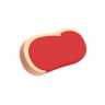 3d meat emoji