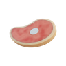 meat loaf 3d illustration