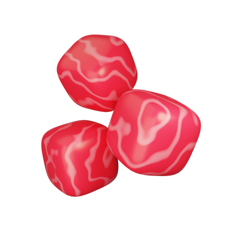 고기 주사위  3D Icon