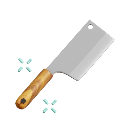 Meat Knife  3D Icon