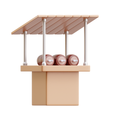 Meat Stand  3D Icon