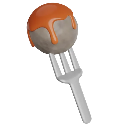 Meatball 3 D Illustration 3D Icon