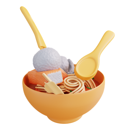 Meatball Soup  3D Icon