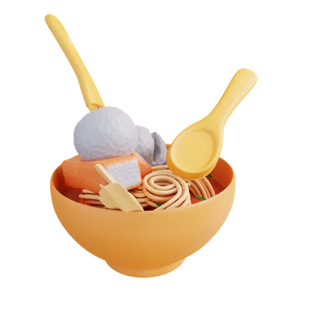 3 D Illustration Meatball Food 3D Icon
