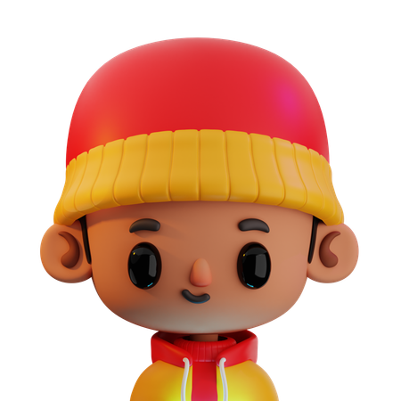 Mec avec une tenue d'hiver  3D Icon