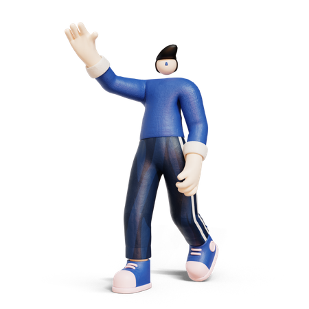 Mec, dis bonjour  3D Icon
