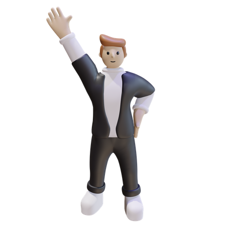 Mec, dis bonjour  3D Icon