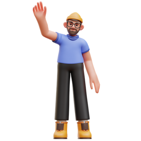 Mec, dis bonjour  3D Icon