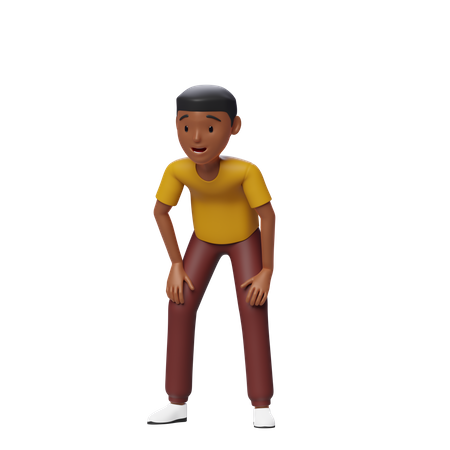 Mec fatigué  3D Icon