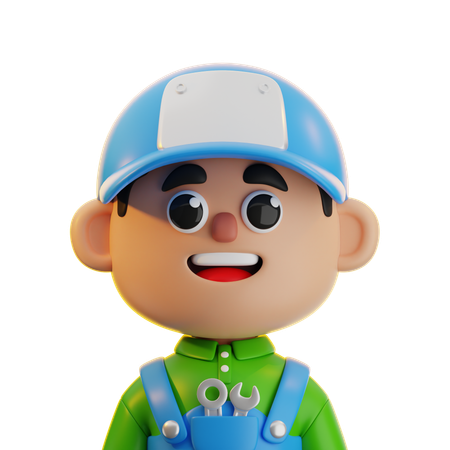Mécanicien  3D Icon