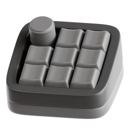 Macropad mecânico  3D Icon