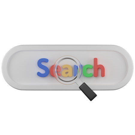 Mecanismo de busca na internet  3D Icon