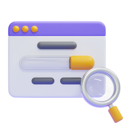 Mecanismo de pesquisa na web  3D Icon
