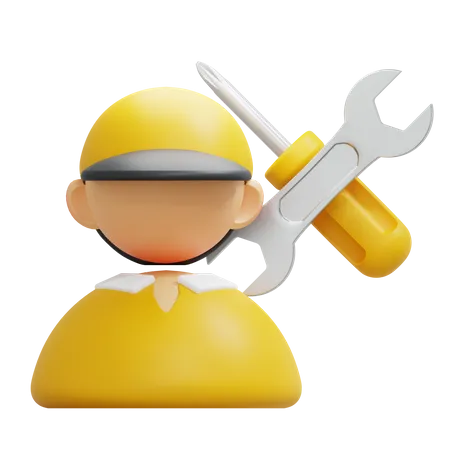 Mechanic  3D Icon